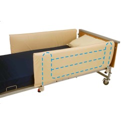 High Sided Cotside Bumpers - Extra Height  for Airflow Mattresses. (Open Ends 134 x 96 cm) - CareSupplies.com Medical Equipment