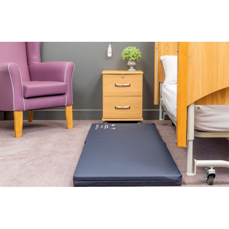Alertamat Crash Mat with Wireless Nurse Call Alert, Fall Injury Protection with Instant Care Notification - CareSupplies.com Med