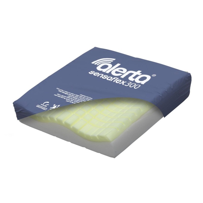 Alerta Sensaflex 300 Foam Cushion, Very High-Risk Gel-Topped Memory Foam Pressure Relief - CareSupplies.com Medical Equipment