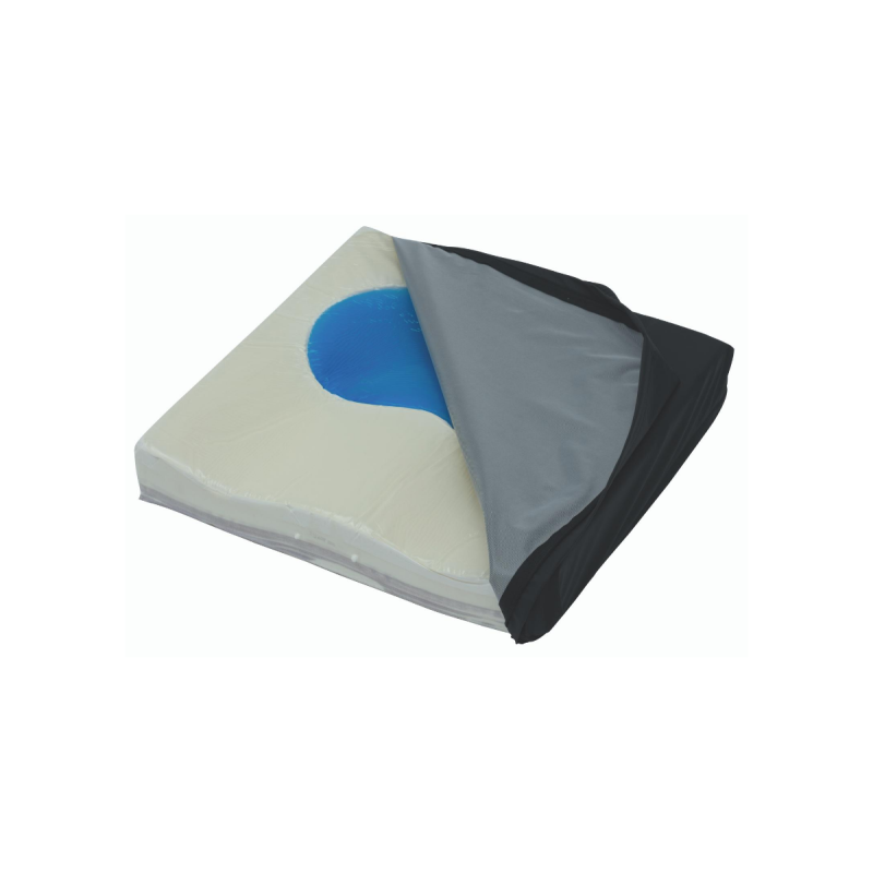 Alerta Gel-Visco Cushion, Contoured Viscoelastic Foam with Dual-Density SensaGel Suppor - CareSupplies.com Medical Equipment
