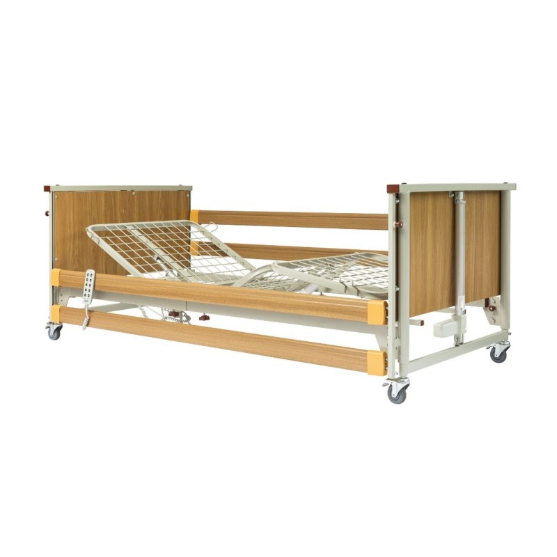 Alerta Lomond Community Bed, Oak Finish, Electric Profiling, Trendelenburg Function - CareSupplies.com Medical Equipment