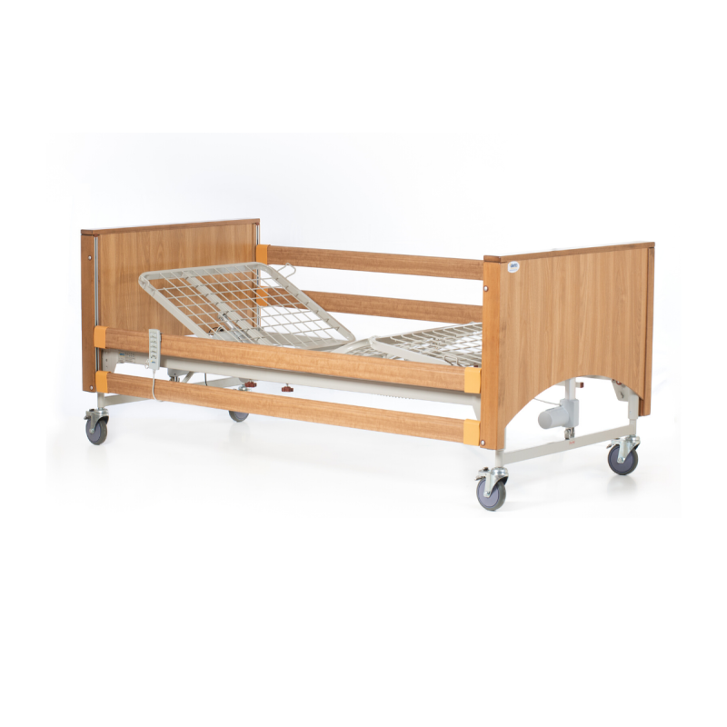 Alerta Lomond Standard Bed, Walnut Finish, Electric Profiling, Trendelenburg Feature - CareSupplies.com Medical Equipment
