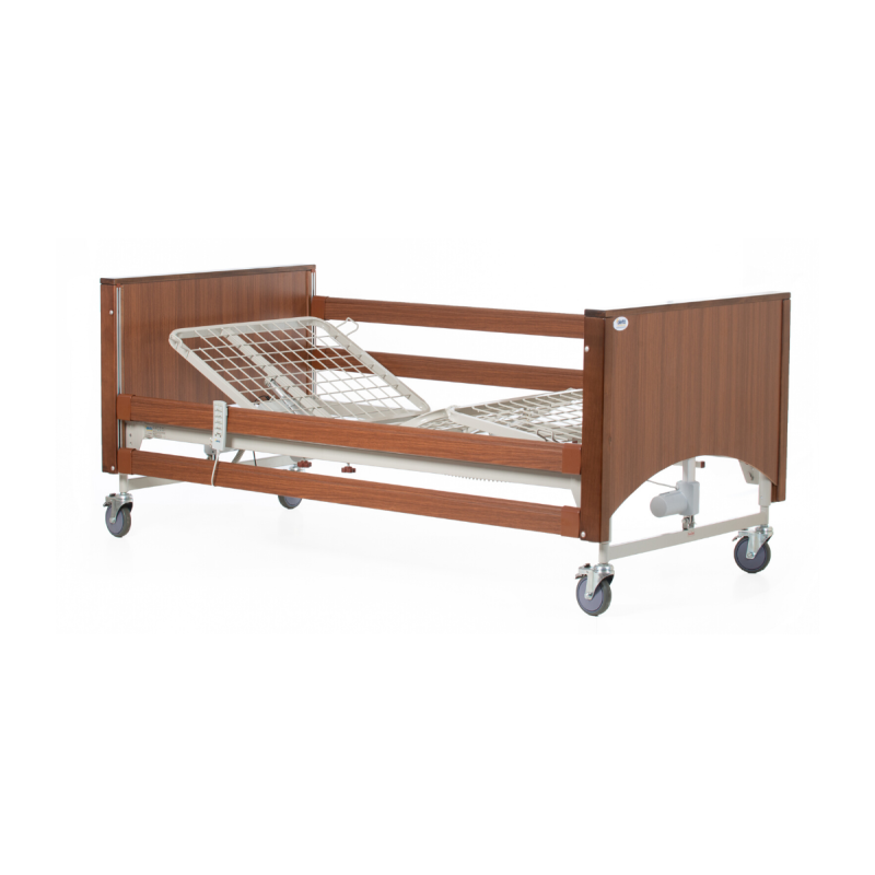 Alerta Lomond Standard Bed, Oak Finish, Electric Profiling, Trendelenburg Feature - CareSupplies.com Medical Equipment