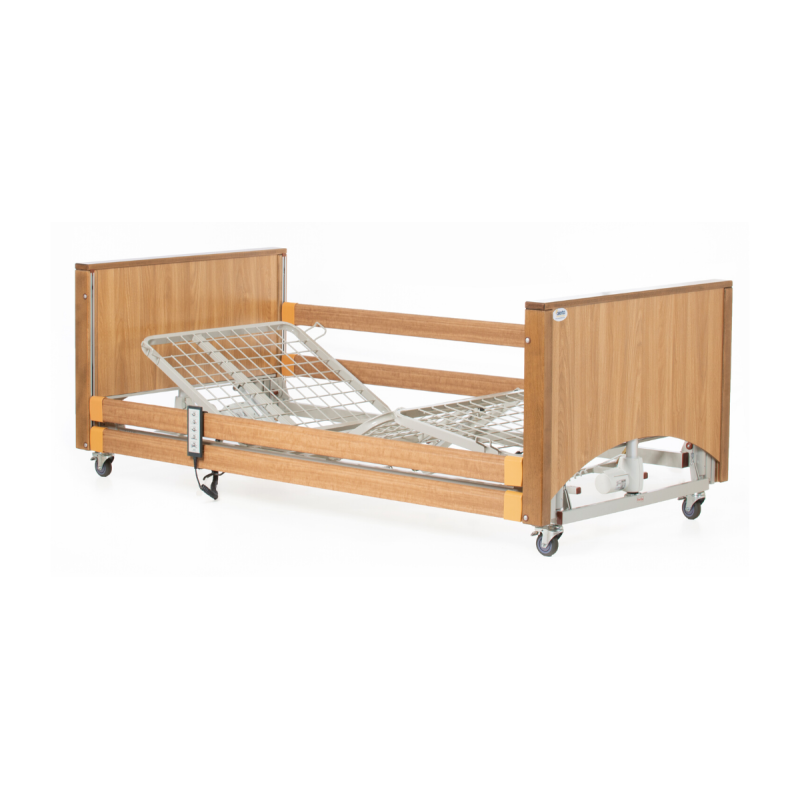 Alerta Lomond Low Bed, Walnut Finish, Ultra-Low Profiling, Electric with Trendelenburg - CareSupplies.com Medical Equipment