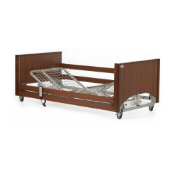 Alerta Lomond Low Bed, Oak Finish, Ultra-Low Profiling, Electric with Trendelenburg - CareSupplies.com Medical Equipment