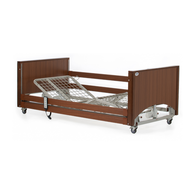 Alerta Lomond Low Bed, Oak Finish, Ultra-Low Profiling, Electric with Trendelenburg - CareSupplies.com Medical Equipment