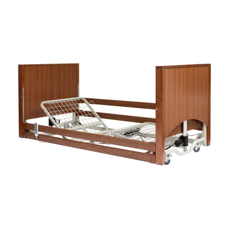 Alerta Lomond Floor 2 Bed, Oak Finish, Ultra-Low Profiling with Auto-Regression - CareSupplies.com Medical Equipment