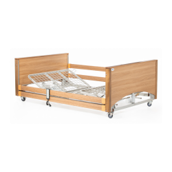 Alerta Lomond Bariatric Bed, Walnut Finish, 120cm Wide Profiling Bed for Bariatric Care - CareSupplies.com Medical Equipment