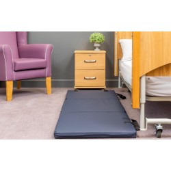 Alerta Folding Crash Mat, PU Surface, Triple-Fold Design with Carry Handles - CareSupplies.com Medical Equipment