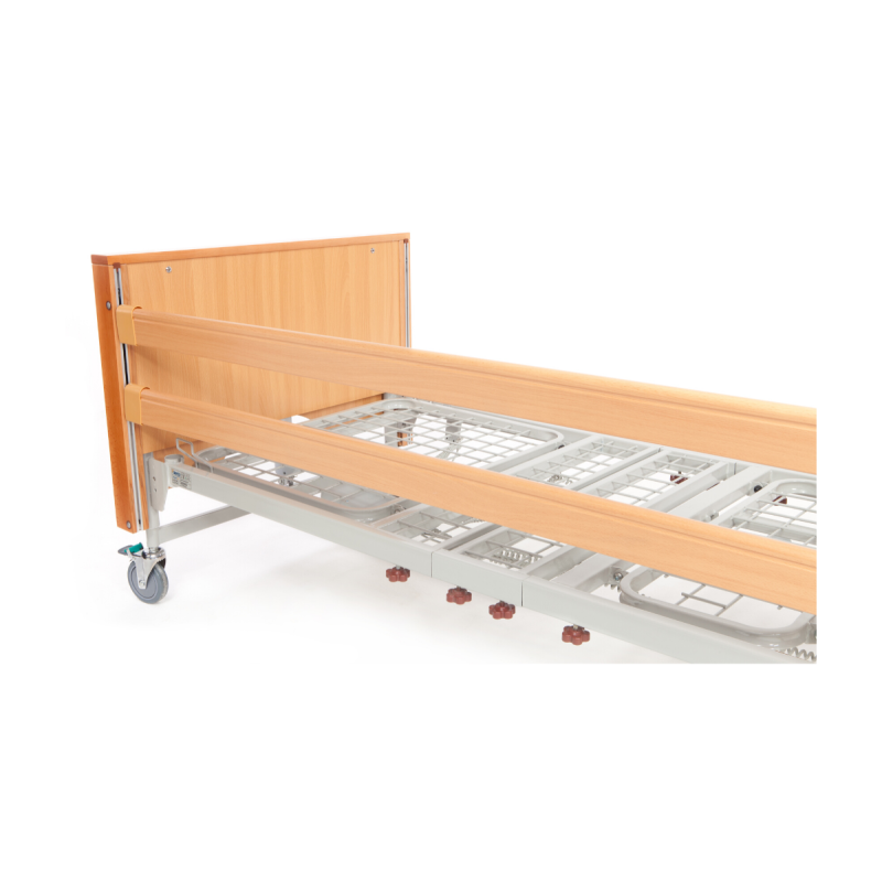 Lomond Long Side Rails, Set of 4, Oak or Walnut, for Full-Length Bed Protection - CareSupplies.com Medical Equipment