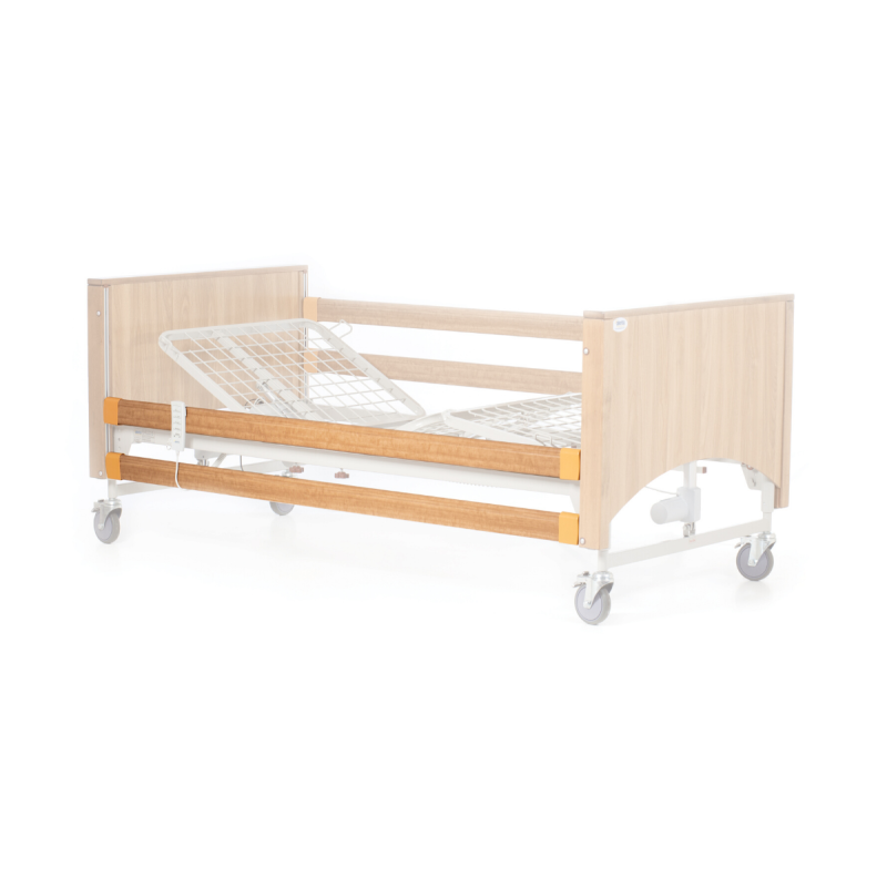Lomond Standard Length Side Rails, Oak or Walnut, Full Bed Coverage Set of 4 - CareSupplies.com Medical Equipment