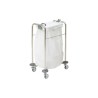 Alerta Laundry Cart, Steel Frame, Easy-Glide Castors, Colour-Coded Lids - CareSupplies.com Medical Equipment