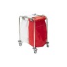 Alerta Laundry Cart, Steel Frame, Easy-Glide Castors, Colour-Coded Lids - CareSupplies.com Medical Equipment