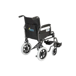 Alerta Car Transit Wheelchair, Crash Tested, Drop-Down Arms, Puncture-Proof Tyres - CareSupplies.com Medical Equipment