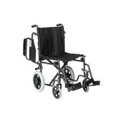 Alerta Car Transit Wheelchair, Crash Tested, Drop-Down Arms, Puncture-Proof Tyres - CareSupplies.com Medical Equipment