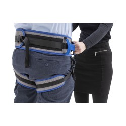 Alerta Deluxe Support Belt, Gait Training Aid, Transfer Belt with Leg Straps, Adjustable Velcro Fastening - CareSupplies.com Med