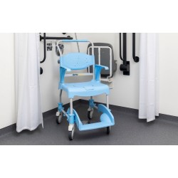 Alerta Aqua Shower Commode Chair, 4-in-1 Multi-Use Transfer, Shower and Toileting Chair - CareSupplies.com Medical Equipment