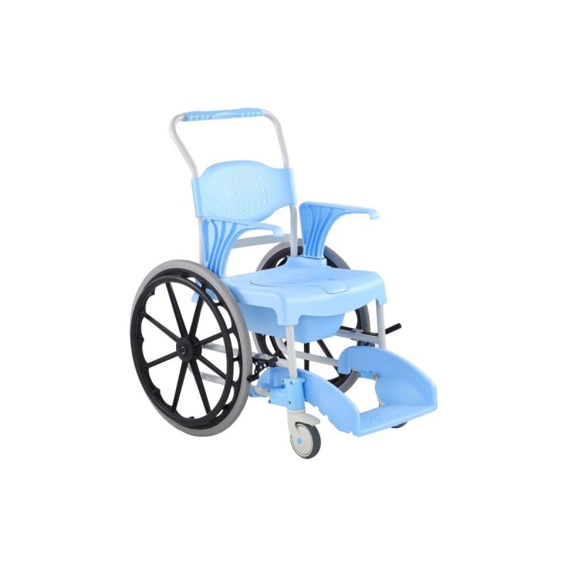 Alerta Aqua Shower Commode Chair, Self-Propelled, 4-in-1 Transfer, Shower and Toileting Chair - CareSupplies.com Medical Equipme