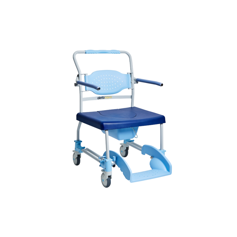 Alerta Aqua Shower Commode Chair, Bariatric, 4-in-1 Transfer, Shower and Toileting Chair - CareSupplies.com Medical Equipment