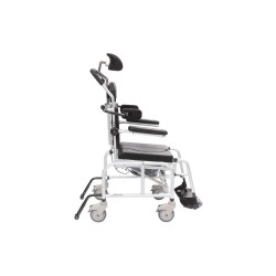 Alerta Aqua Tilt-In-Space Hi-Lo Shower Commode Chair, Height Adjustable, Gas-Assisted Mobility - CareSupplies.com Medical Equipm
