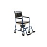 Alerta Commode & Transfer Chair, Drop Armrests, Braked Castors, Padded Seat - CareSupplies.com Medical Equipment
