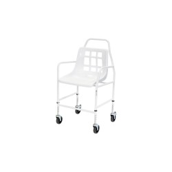 Alerta Mobile Shower Chair, Adjustable Height, Braked Castors, 136kg Capacity - CareSupplies.com Medical Equipment