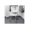 Alerta Shower Stool with Back, Aluminium, Adjustable Height, Lightweight - CareSupplies.com Medical Equipment