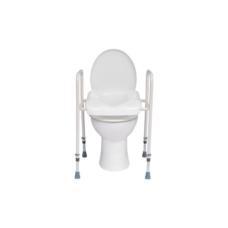 Alerta Toilet Seat Aid, Adjustable Height, Easy-Clean Rotating Seat - CareSupplies.com Medical Equipment