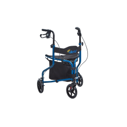 Three-Wheel Aluminium Walker with Seat & Bag, Foldable Lightweight Mobility Aid - CareSupplies.com Medical Equipment