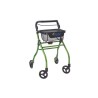 Alerta Four-Wheel Aluminium Lightweight Indoor Rollator, Compact, Foldable Rollator with Tray and Basket - CareSupplies.com Medi
