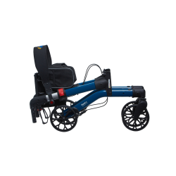 Alerta Four-Wheel Aluminium Dual-Folding Rollator, Lightweight, Quick-Fold, Adjustable Mobility Aid - CareSupplies.com Medical E