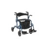 Alerta Aluminium Lightweight 2-in-1 Wheelchair Rollator, Hybrid Mobility, Convertible Design, Comfort-Focused - CareSupplies.com