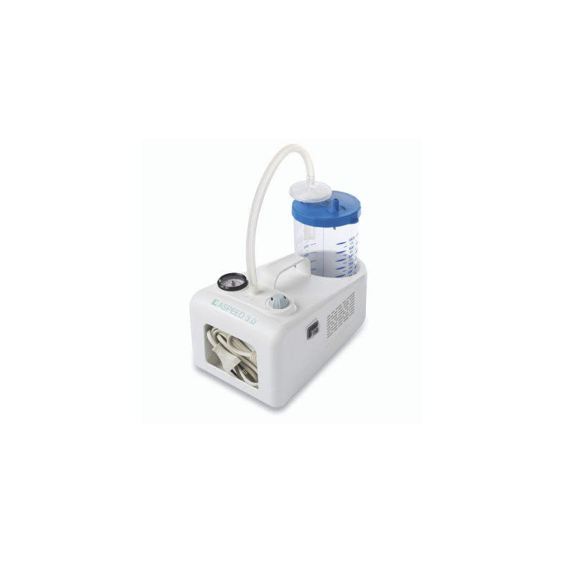 3A Professional Aspirator Single Pump, Compact Medical Suction Unit with 1000ml Jar and Accessories - CareSupplies.com Medical E