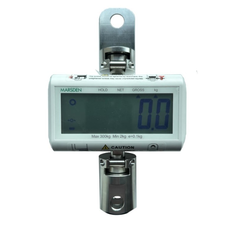 Marsden MHS-2710 Hoist Weighing Scale, 300kg Capacity, Compact Digital Attachment with Minimal Height Reduction - CareSupplies.c