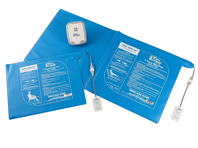 Fall Savers bed and chair sensor kit for patient fall prevention in care homes