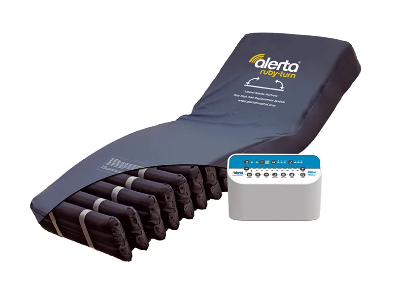 Alerta alternating pressure care mattress and pump system for high risk patients